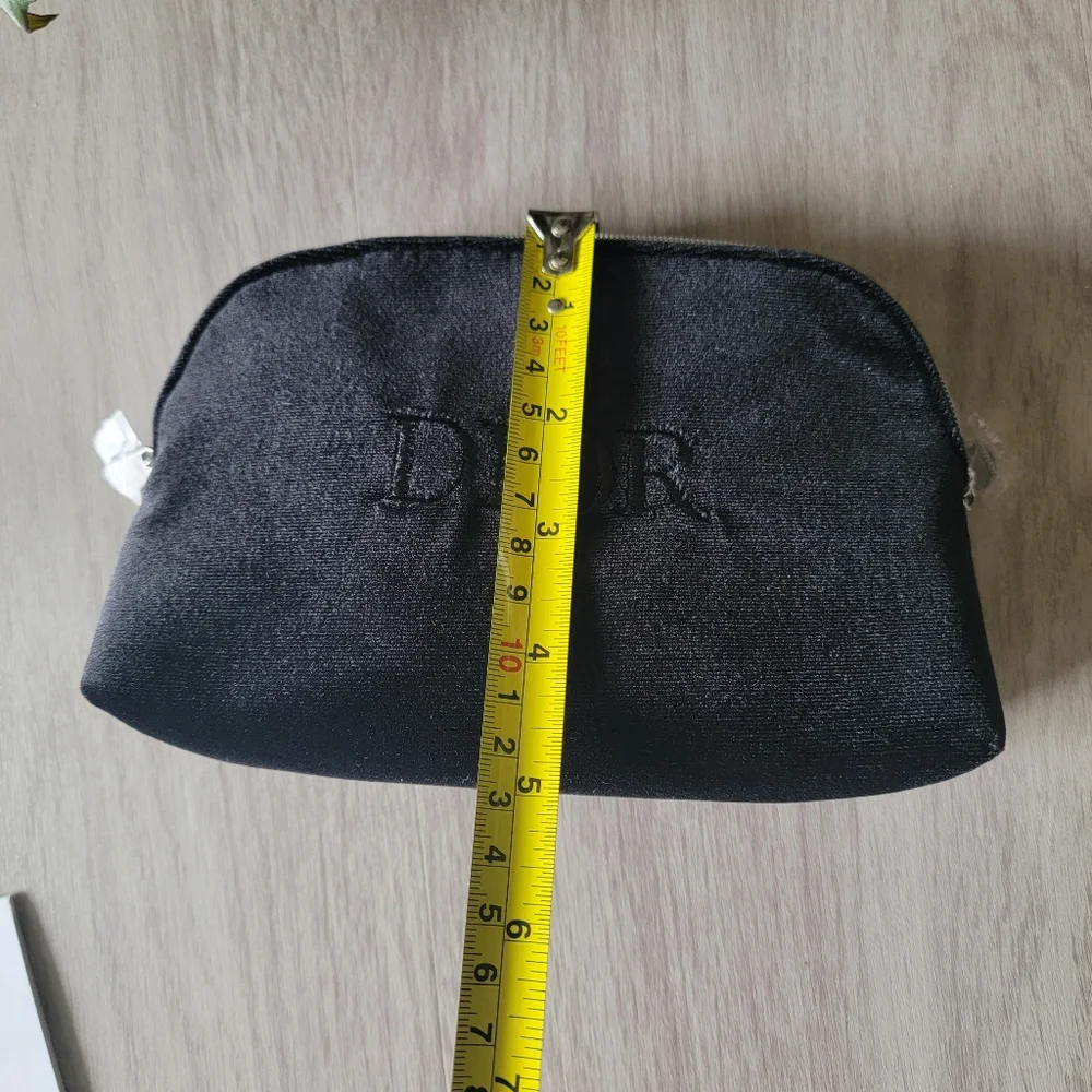 Flash Sale🎉 Authentic Dior Black Velvet Cosmetic Pouch